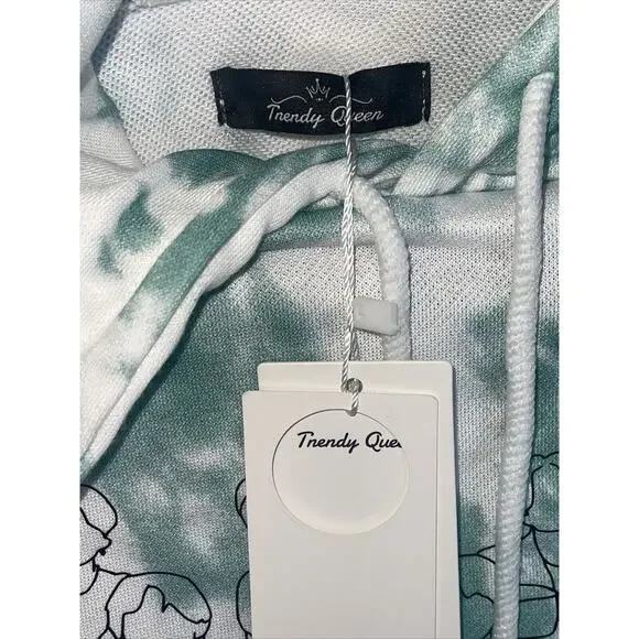 Trendy Queen Women's Oversized Hoodies Fleece Sweatshirts Life Goes On XL NEW - Picture 4 of 6